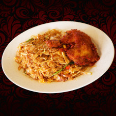 Bee Hoon + Kway Teow Goreng Ayam